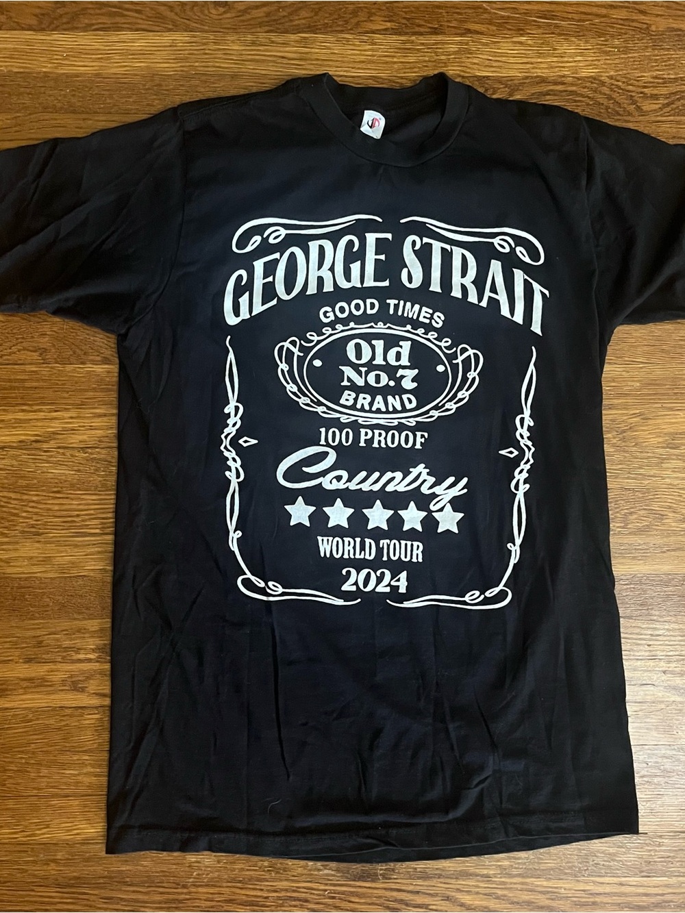 George strait country world tour tshirt 2024 band tee King M